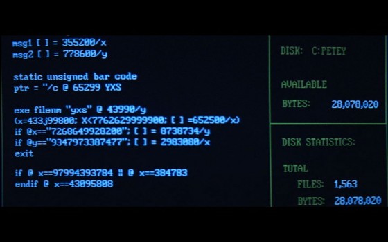 BOB:那些出现在电影中的程序代码